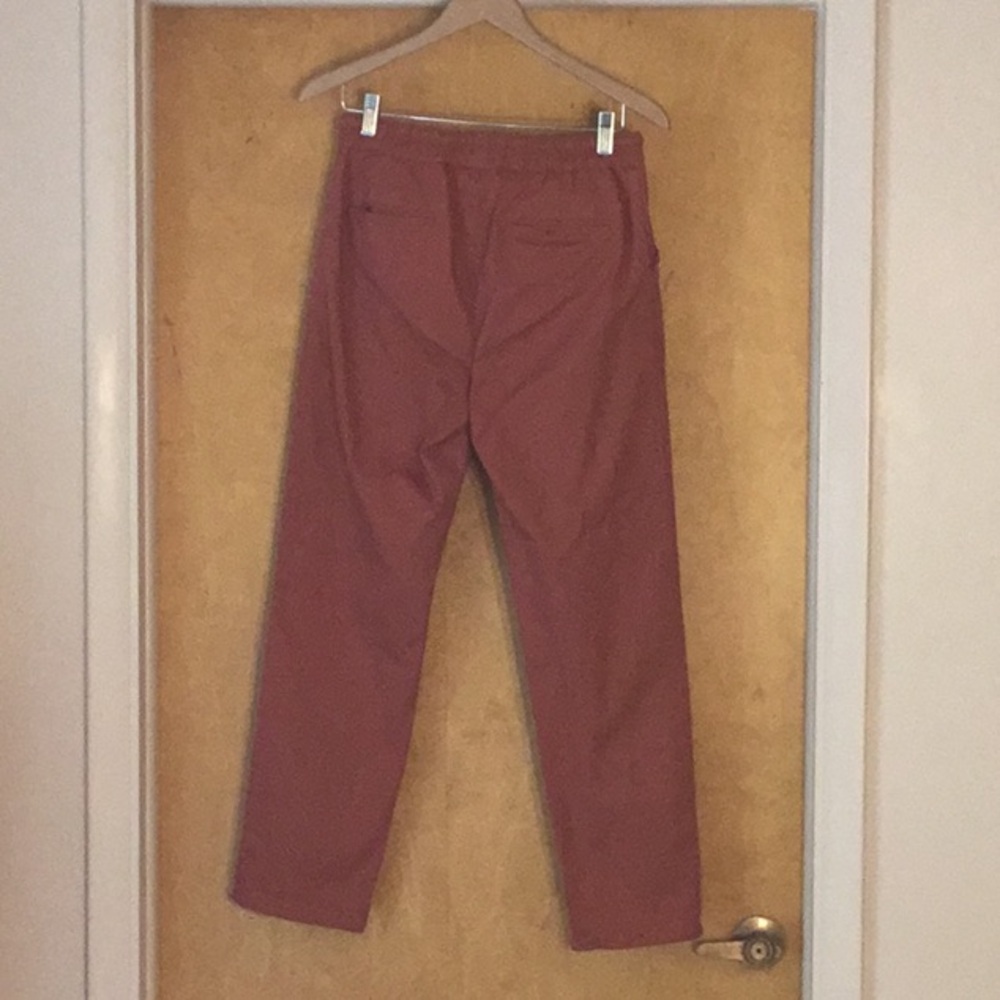 Pact Rust Red / Terracotta Drawstring Joggers Size Medium - Picture 5 of 9